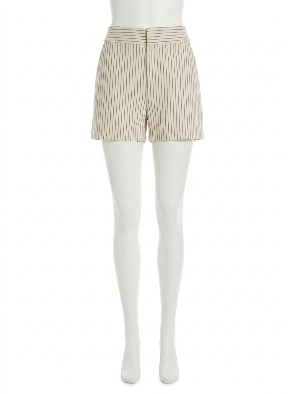 NEW FIFTEEN TWENTY women's modern shorts in cream with black